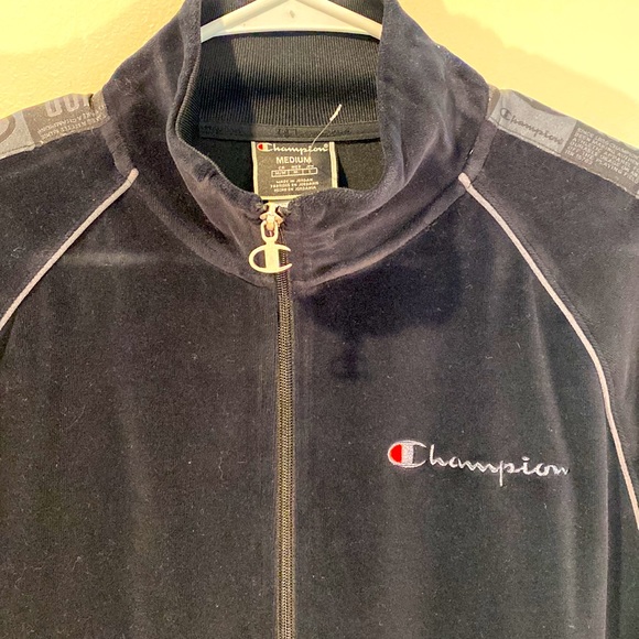 Mens Black Champion Jacket - Picture 2 of 7